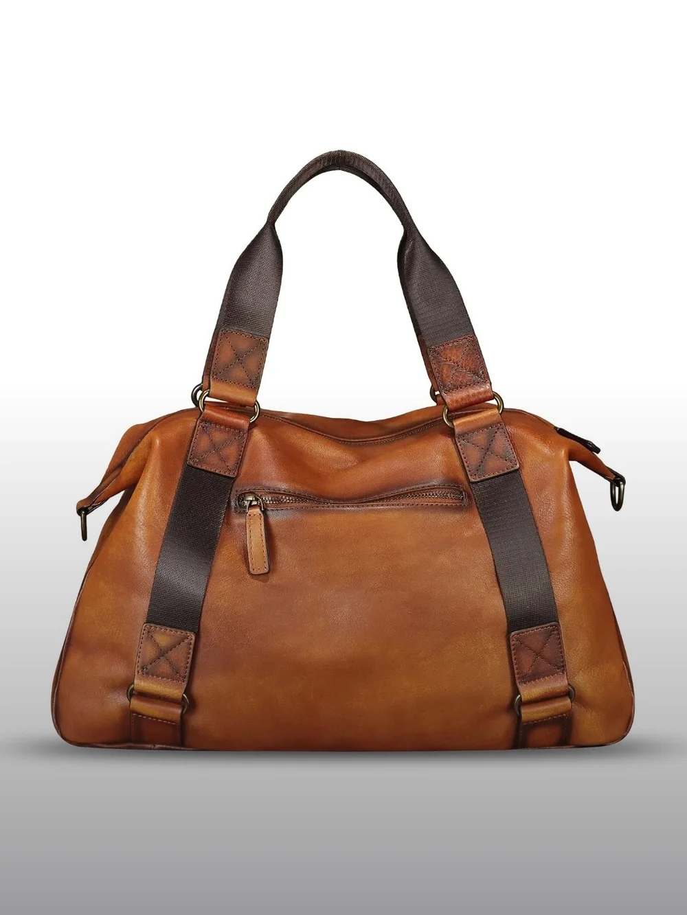 Genuine Leather Travel Bag for Men and Women Duffle Bag